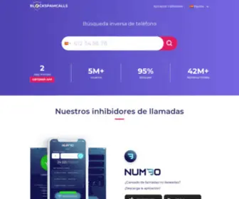 Blockspamcalls.es(¿Quieres averiguar quién te está llamando) Screenshot