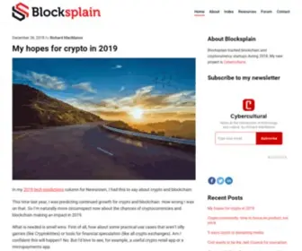 Blocksplain.com(Crypto & Web3 analysis) Screenshot