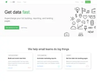 Blockspring.com(Get data for prospecting) Screenshot