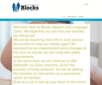 Blockstherapy.com(Blocks Speech and Language Clinic) Screenshot