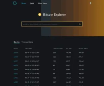 Blockstream.info(Blockstream Explorer) Screenshot