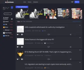 Blocktrain.com(Blocktrain Community) Screenshot