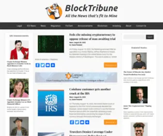 Blocktribune.com(All the News that's fit to Mine) Screenshot