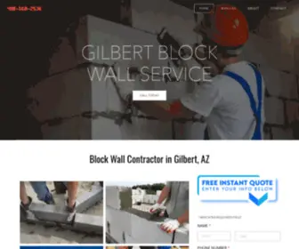 Blockwallgilbert.com(A wall’s primary purpose) Screenshot