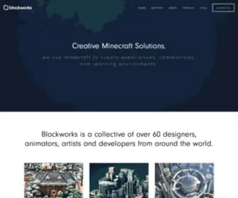 Blockworksmc.com(We are a world) Screenshot
