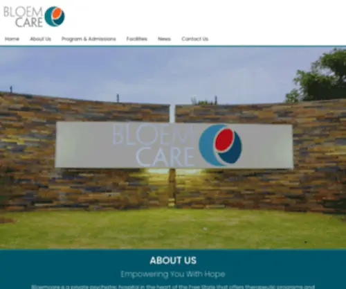 Bloemcare.co.za(Bloemcare Psychiatric Hospital) Screenshot