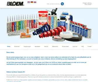 Bloemsealants.com(Bloem Sealants voor duurzame afdichtingen voor de bouw en industrie) Screenshot