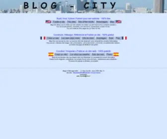 Blog-City.info(Create your own website (free)) Screenshot