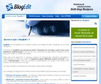 Blog-Edit.com(Plateforme de rédaction d'articles multi) Screenshot