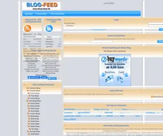 Blog-Feed.de(RSS Verzeichnis für Blog Feeds) Screenshot