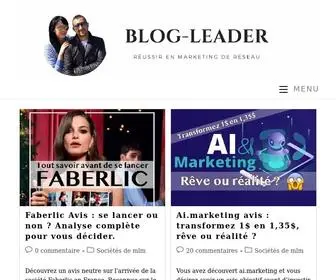 Blog-Leader.com(Marketing de réseau) Screenshot