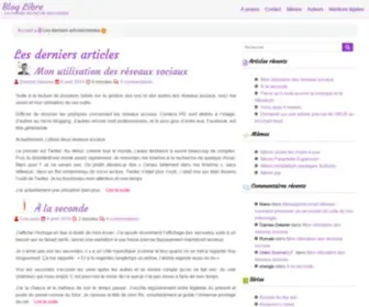 Blog-Libre.org(Logiciel libre) Screenshot