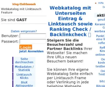 Blog-Linktausch.de(Der Linktausch Webkatalog) Screenshot