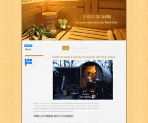 Blog-Sauna.com(Le blog du sauna) Screenshot