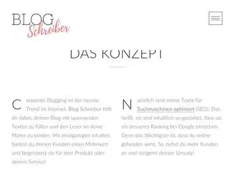 Blog-SChreiber.de(Ich schreibe deinen Blog) Screenshot