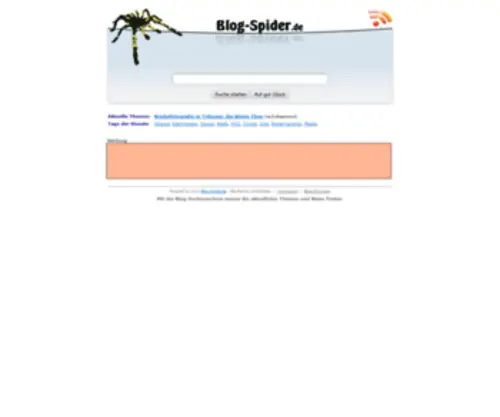 Blog-Spider.de(Die Nachrichten) Screenshot