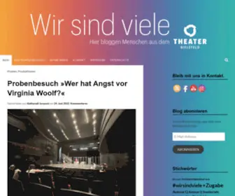 Blog-Theaterbielefeld.de(Blog Theaterbielefeld) Screenshot