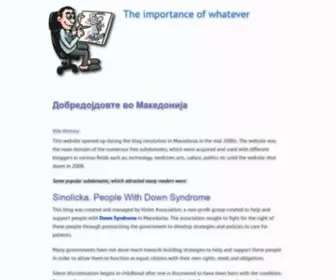 Blog.com.mk(This website has everything to do with blogs) Screenshot