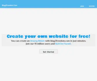 Blog2Freedom.com(Free website builder) Screenshot