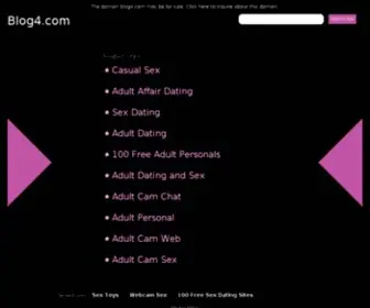 Blog4.com(Create blog) Screenshot