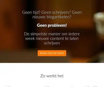 Blog4Leads.nl(Blogmarketing uitbesteden vanaf) Screenshot