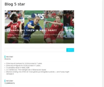 Blog5Star.com(Free website builder) Screenshot