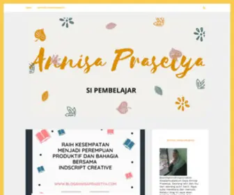 Blogannisaprasetya.com(ANNISA PRASETYA) Screenshot