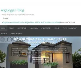 Blogargajogja.com(Berbagi Pengalaman Tentang Arsitek dan Teknik Sipil) Screenshot