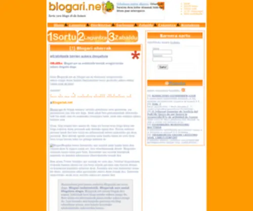 Blogari.net(Blogak euskaraz automatikoki sortzeko behar zen tresna) Screenshot