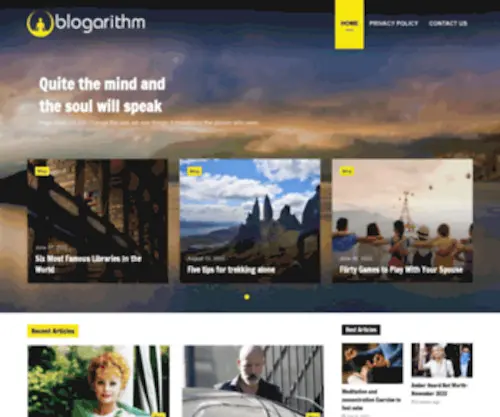 Blogarithm.com(Blogarithm) Screenshot