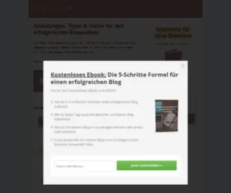 Blogaufbau.de(Anleitungen & Tipps zum Blog erstellen) Screenshot