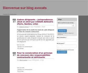 Blogavocat.fr(Blog Avocats) Screenshot