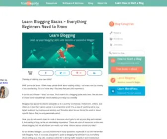 Blogbasics.com(Learn Blogging Basics) Screenshot
