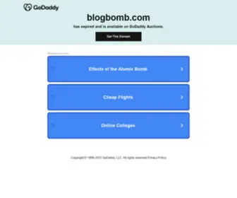 Blogbomb.com(News and Blog Syndicated Content System) Screenshot