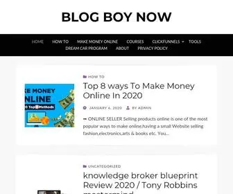 Blogboynow.com(BLOG BOY NOW) Screenshot