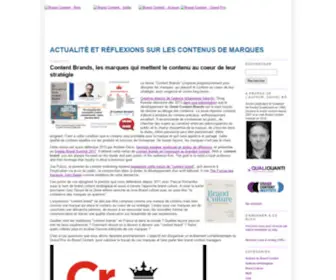 Blogbrandcontent.fr(Contenu éditorial et marques) Screenshot