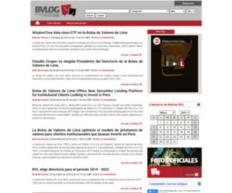 Blogbvl.pe(BVLOG Blog Oficial de la Bolsa de Valores de Lima) Screenshot
