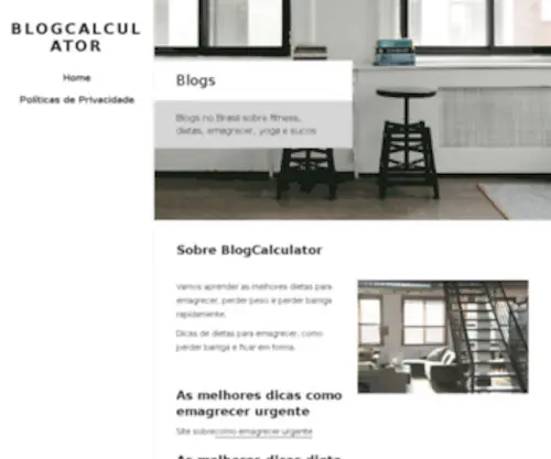 Blogcalculator.com(Find out your Blog's Value) Screenshot