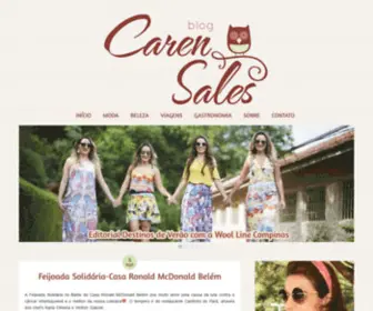 Blogcarensales.com.br(Blog Caren Sales) Screenshot