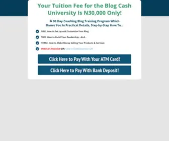 Blogcashuniversity.com(Enroll In The Blog Cash University) Screenshot