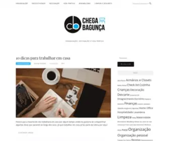 Blogchegadebagunca.com.br(Chega de Bagunça) Screenshot