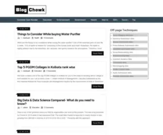 Blogchowk.com(BlogChowk) Screenshot