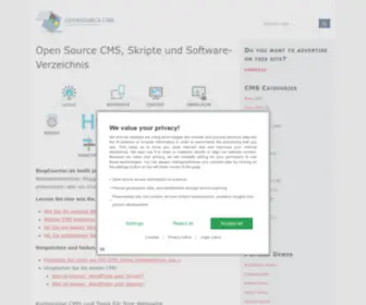 Blogcounter.de(Open Source CMS) Screenshot