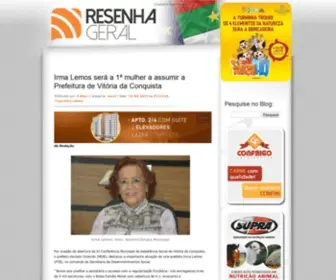 Blogdaresenhageral.com.br(Blog da Resenha Geral) Screenshot