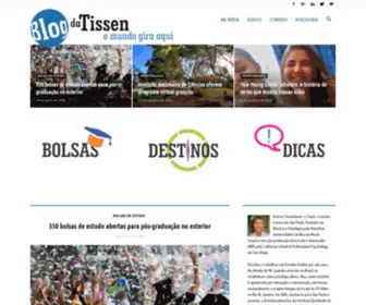 Blogdatissen.com(Blog da Tissen: Informações para quem quer estudar fora do Brasil) Screenshot