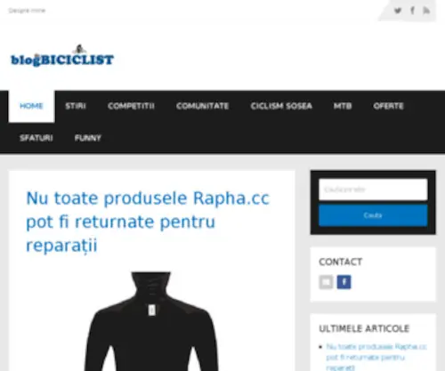 Blogdebiciclist.ro(Blogdebiciclist) Screenshot