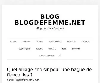 Blogdefemme.net(Blog pour les femmes) Screenshot