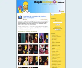 Blogdelossimpson.com.ar(Blog de los Simpson 2012) Screenshot