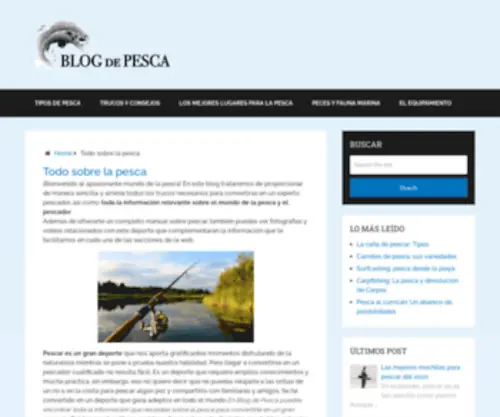 Blogdepesca.com(Todo sobre PESCA) Screenshot