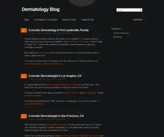 Blogdermatology.com(Dermatology Blog) Screenshot